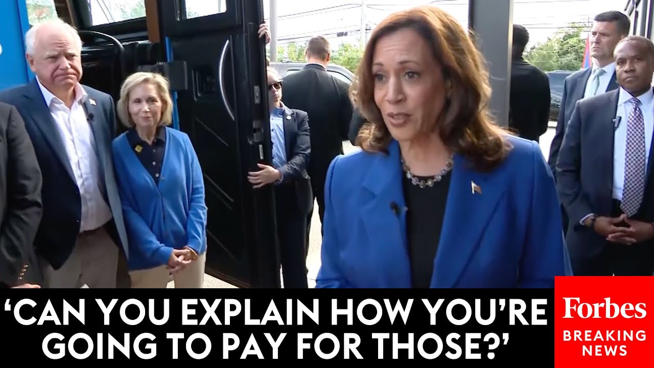 JUST IN: Reporter Asks Kamala Harris Point Blank How She'll Pay For...